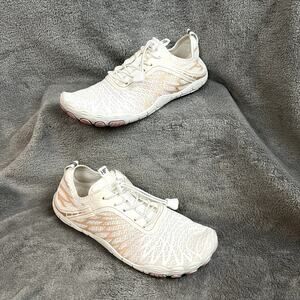 Hike Footwear Lorax Pro Barefoot Shoes Womens 7 White Pink Pilates Performance